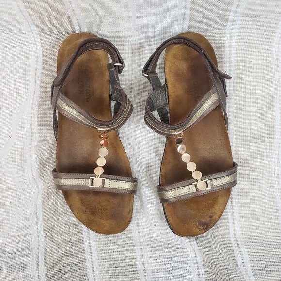 Naot Sandals Ankle Heel Strap Size 39 (L8) - Picture 7 of 7